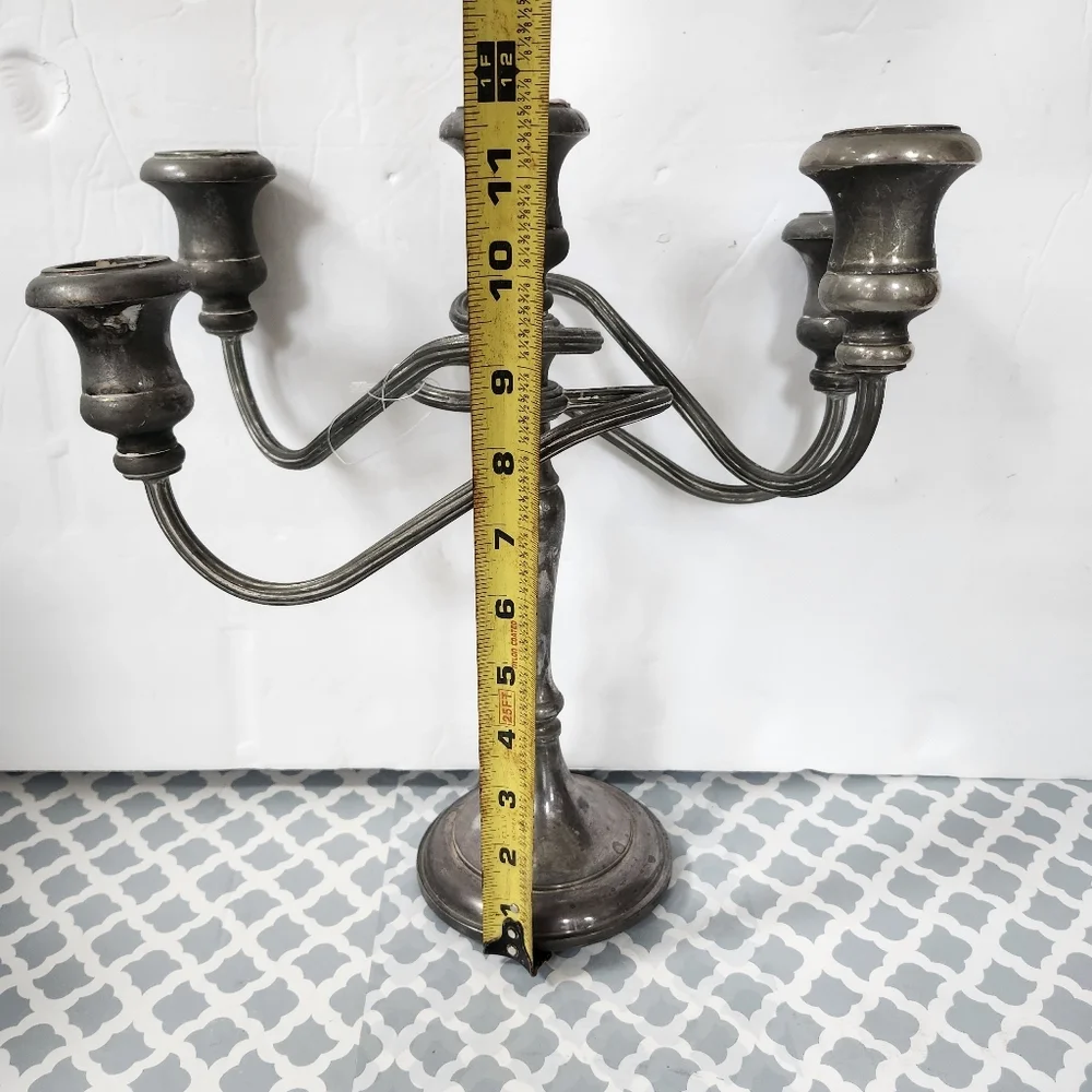 Silverplate Candelabra 5 Branch